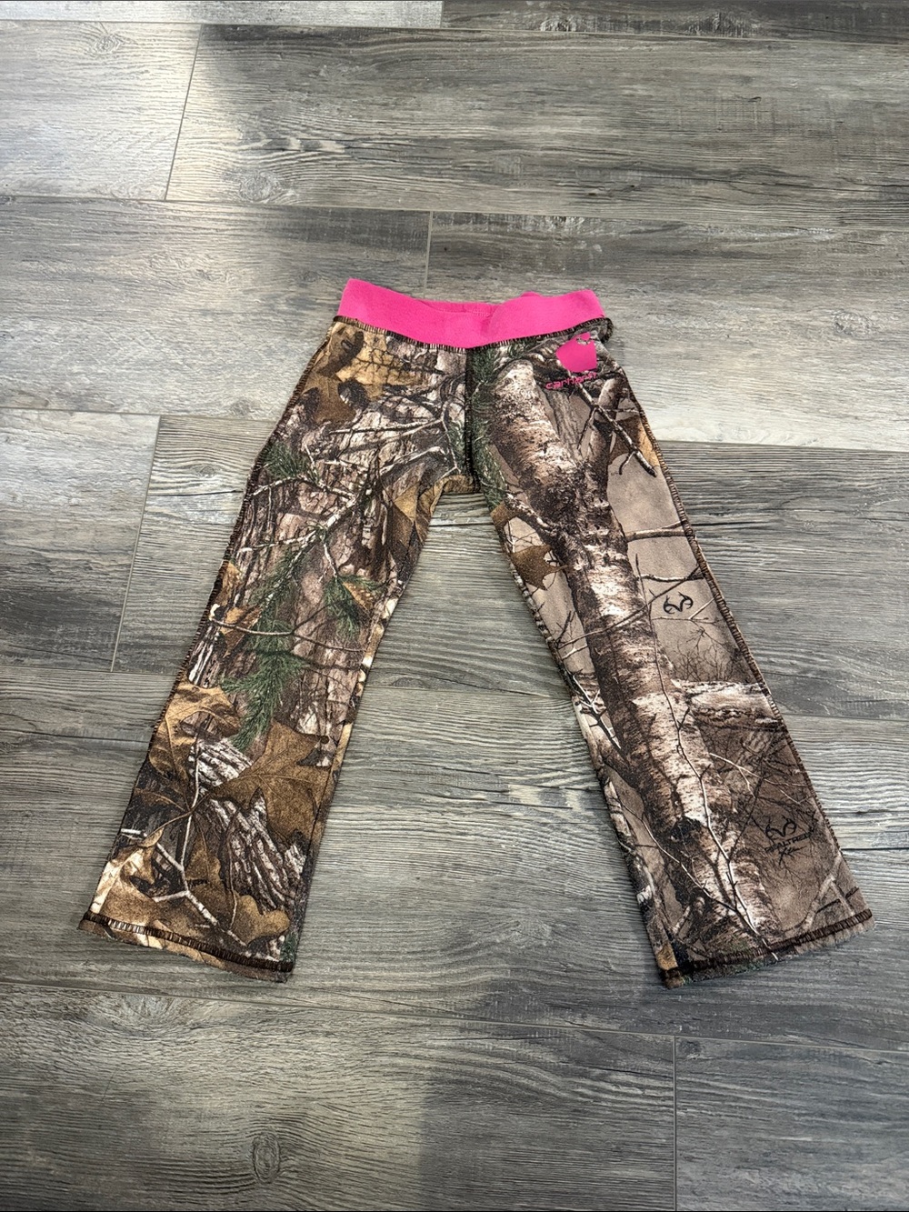 Carhartt Kids Camo Winter Pants with Pink Waistband
